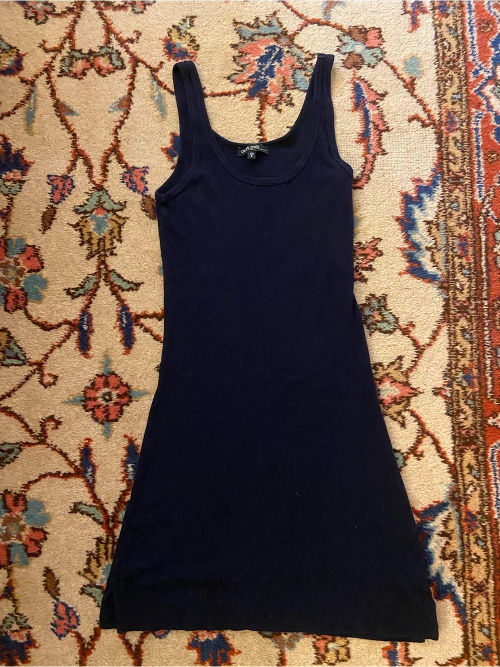 Crown Jewel Navy Blue Knit Bodycon Mini Dress S